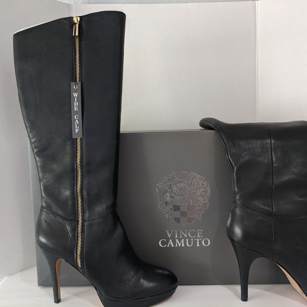 Vince Camuto Emilian Tall Dress Boots Black
